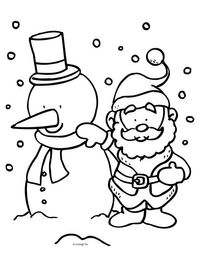 kp sneeuwpop en kerstman